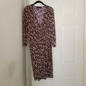 Black Label by Evan Picone Faux Wrap Dress